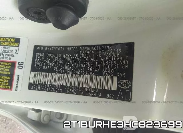2T1BURHE3HC823699 фото 10