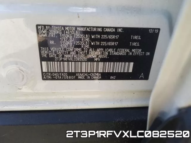 2T3P1RFVXLC082520 фото 2