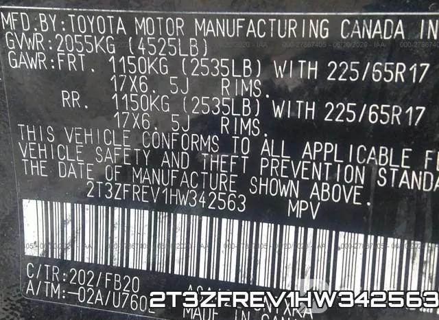 2T3ZFREV1HW342563 фото 10