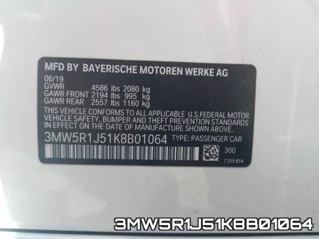 3MW5R1J51K8B01064 фото 2
