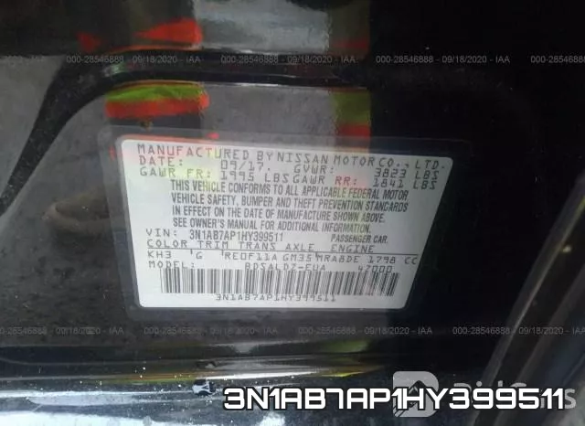 3N1AB7AP1HY399511 фото 9