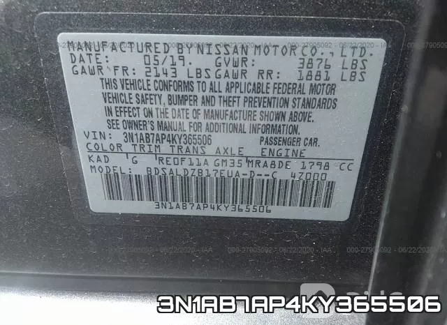 3N1AB7AP4KY365506 фото 10