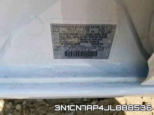 3N1CN7AP4JL888536 фото 2