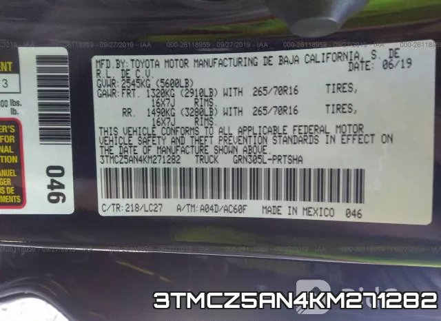 3TMCZ5AN4KM271282 фото 10