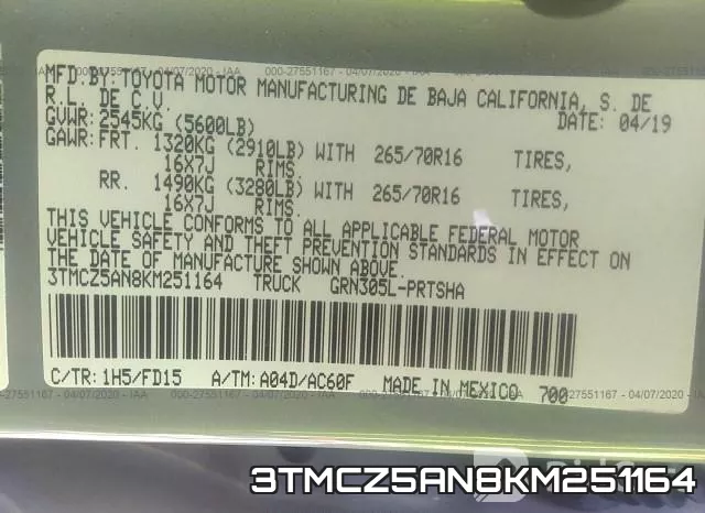 3TMCZ5AN8KM251164 фото 10
