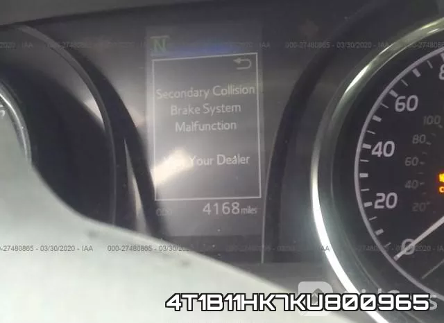 4T1B11HK7KU800965 фото 8