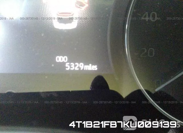 4T1B21FB7KU009139 фото 8