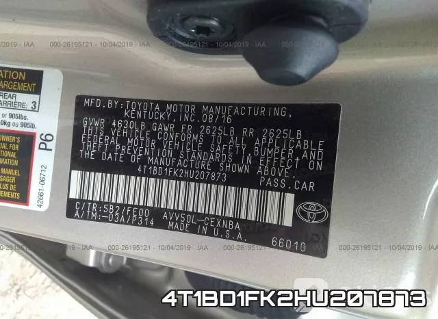 4T1BD1FK2HU207873 фото 10