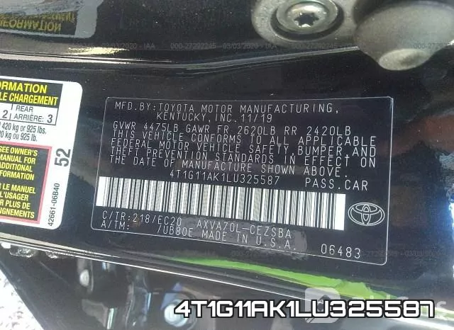 4T1G11AK1LU325587 фото 10