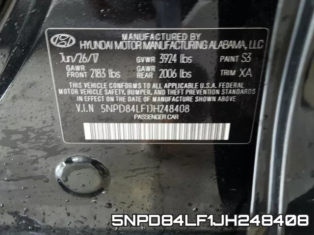 5NPD84LF1JH248408 фото 2