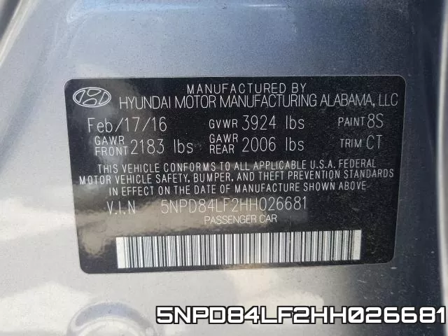 5NPD84LF2HH026681 фото 2