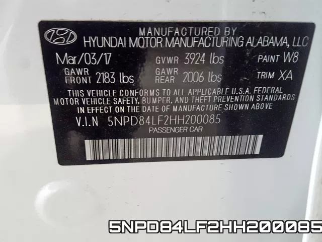5NPD84LF2HH200085 фото 2
