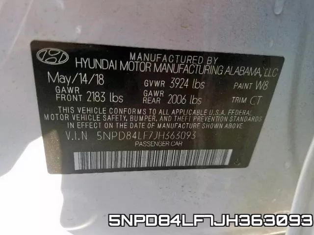 5NPD84LF7JH363093 фото 2