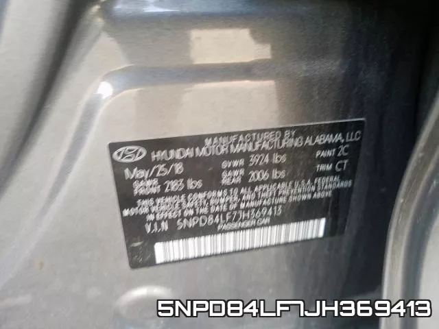 5NPD84LF7JH369413 фото 2