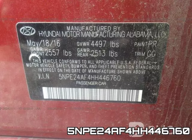 5NPE24AF4HH446760 фото 10