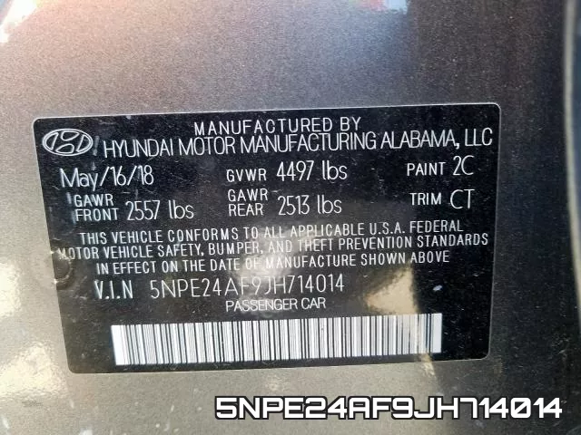 5NPE24AF9JH714014 фото 2