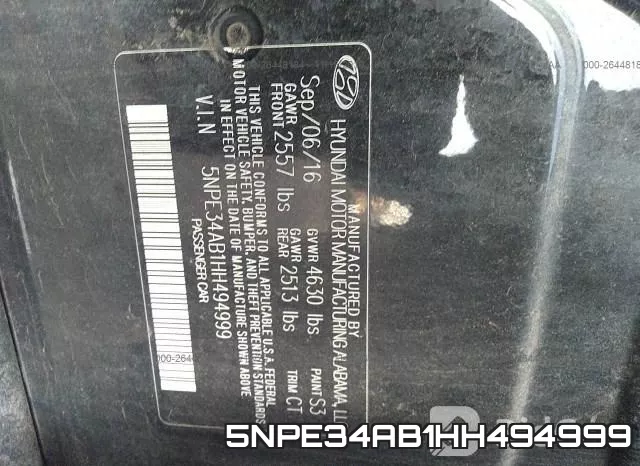 5NPE34AB1HH494999 фото 10
