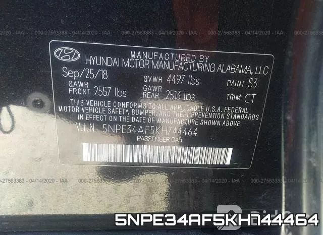 5NPE34AF5KH744464 фото 10