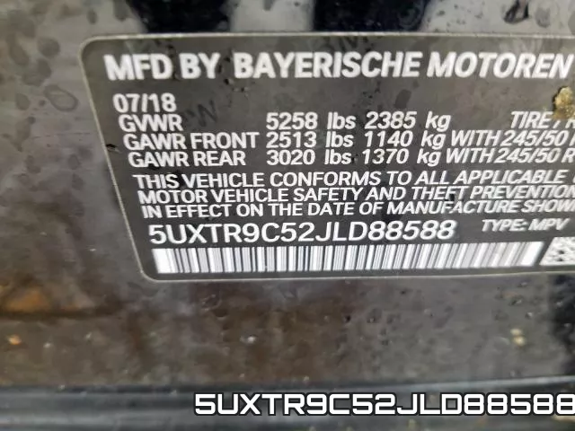 5UXTR9C52JLD88588 фото 2