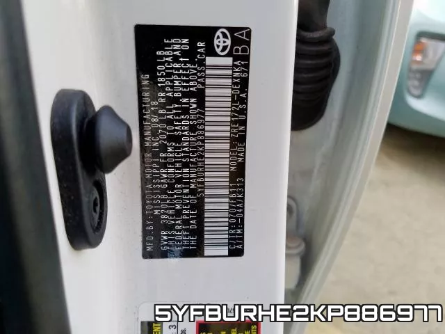 5YFBURHE2KP886977 фото 2