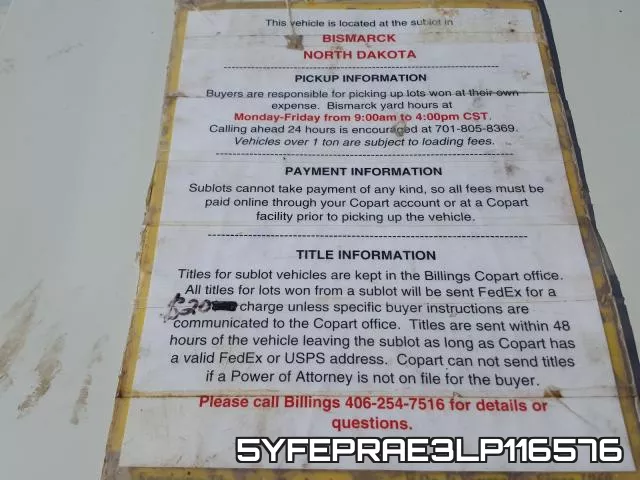 5YFEPRAE3LP116576 фото 10