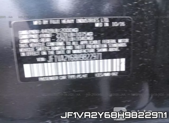 JF1VA2Y68H9822971 фото 10