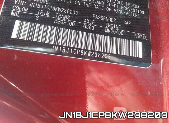 JN1BJ1CP8KW238203 фото 10