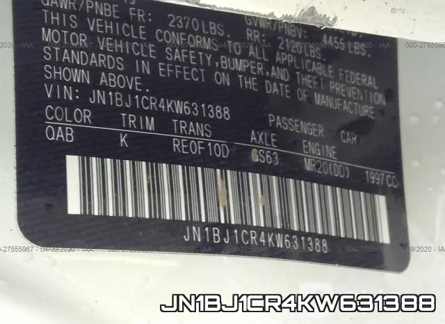 JN1BJ1CR4KW631388 фото 10
