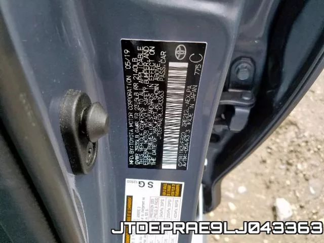 JTDEPRAE9LJ043363 фото 2