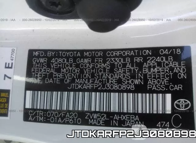 JTDKARFP2J3080898 фото 10