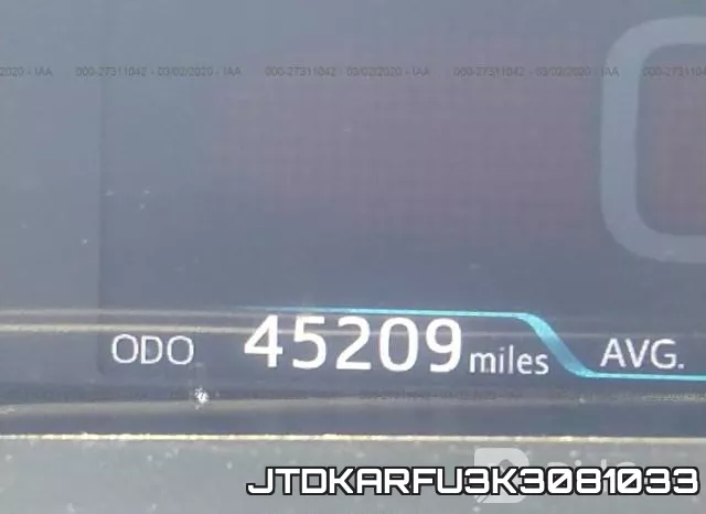 JTDKARFU3K3081033 фото 8