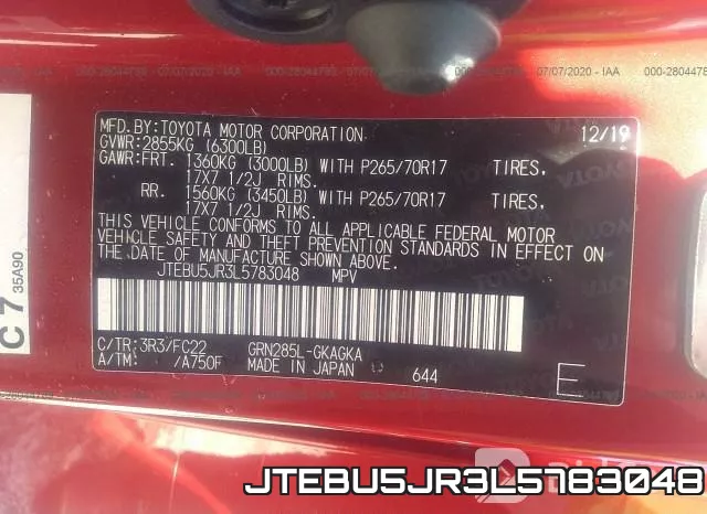 JTEBU5JR3L5783048 фото 10