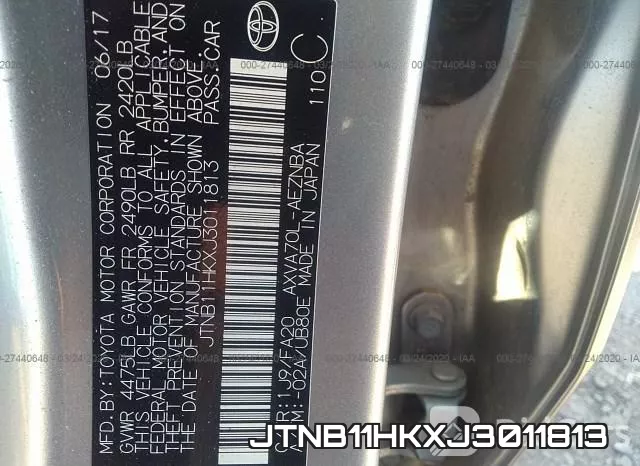JTNB11HKXJ3011813 фото 10