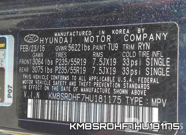 KM8SRDHF7HU181175 фото 10