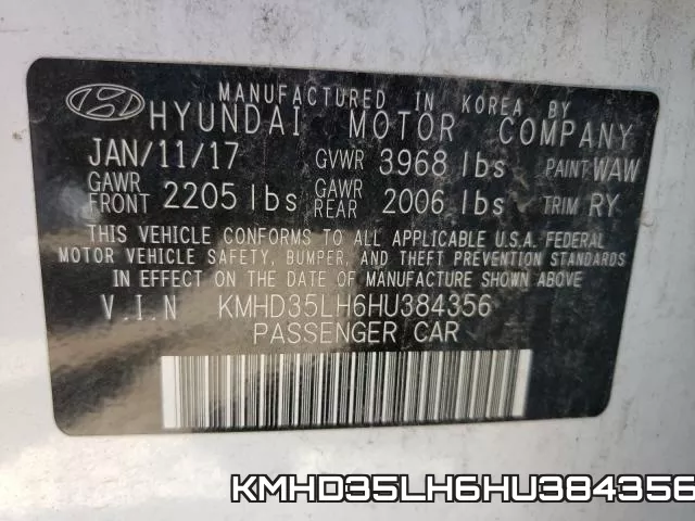KMHD35LH6HU384356 фото 2