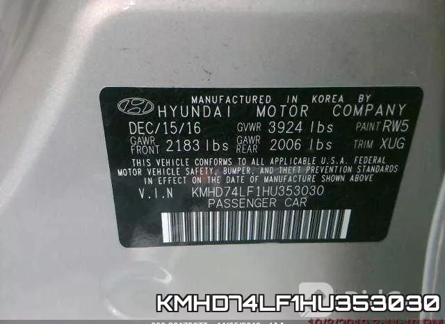 KMHD74LF1HU353030 фото 10