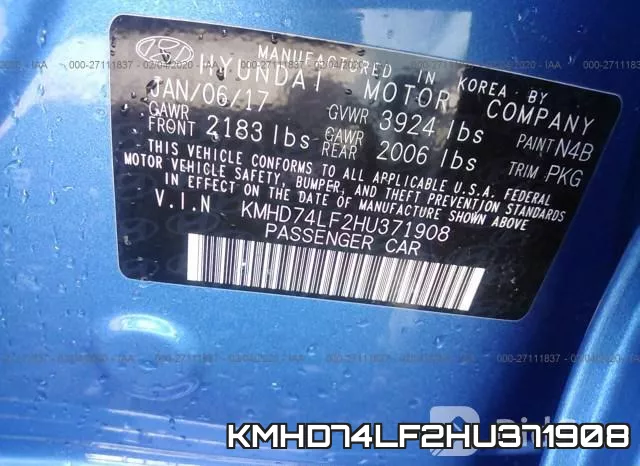 KMHD74LF2HU371908 фото 10