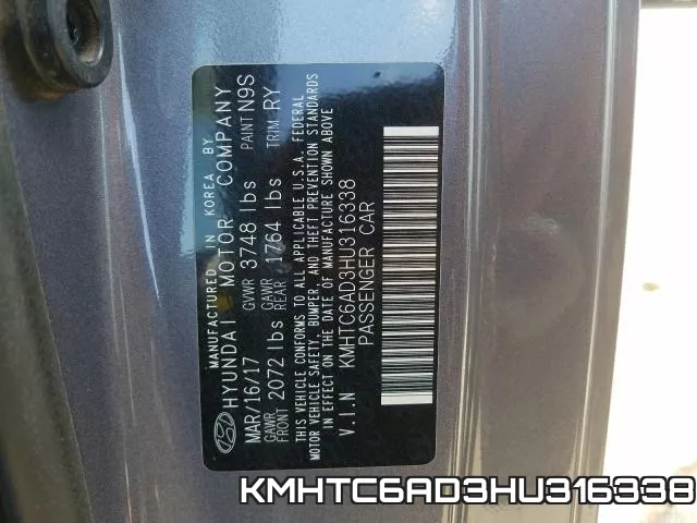 KMHTC6AD3HU316338 фото 2