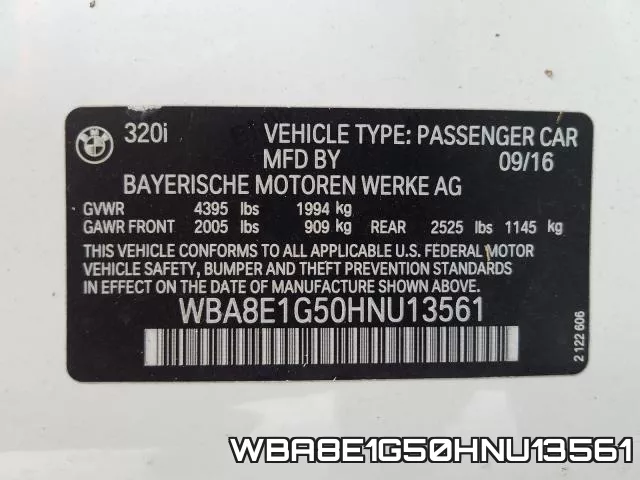 WBA8E1G50HNU13561 фото 2