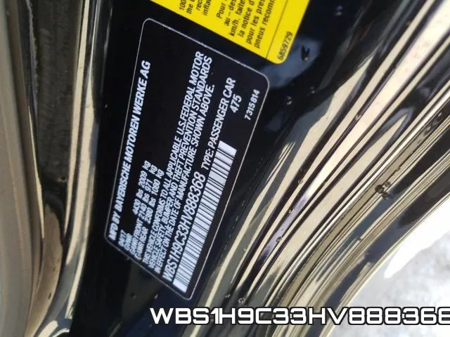 WBS1H9C33HV888368 фото 2