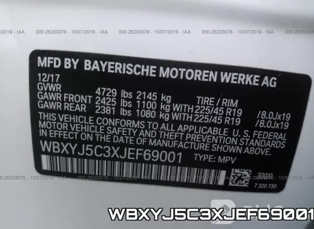 WBXYJ5C3XJEF69001 фото 10