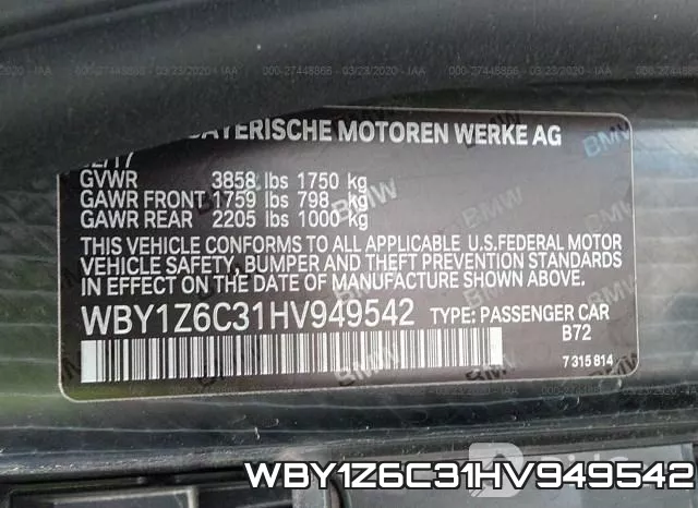 WBY1Z6C31HV949542 фото 10