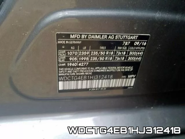 WDCTG4EB1HJ312418 фото 2