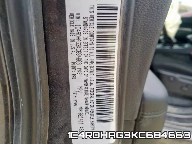 1C4RDHAG3KC684663 фото 2