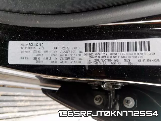 1C6SRFJT0KN772554 фото 2