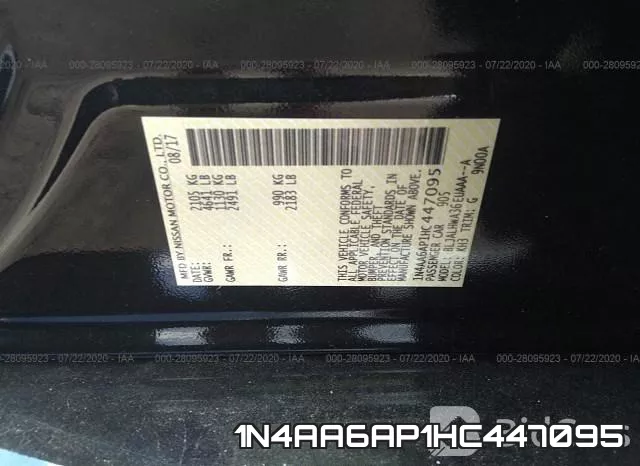 1N4AA6AP1HC447095 фото 10