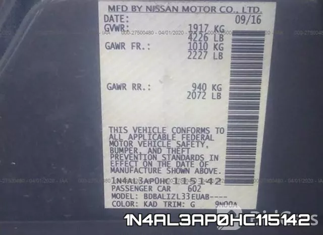 1N4AL3AP0HC115142 фото 9