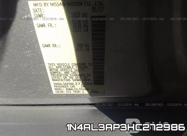 1N4AL3AP3HC272986 фото 10