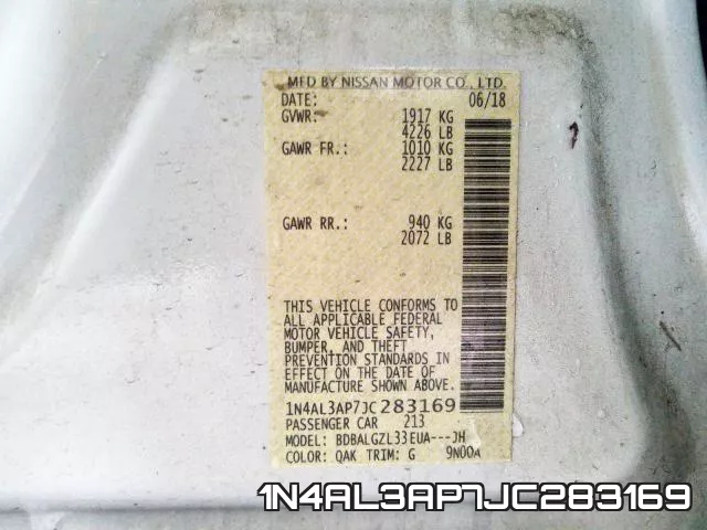 1N4AL3AP7JC283169 фото 2
