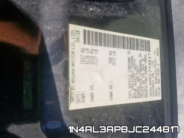 1N4AL3AP8JC244817 фото 2